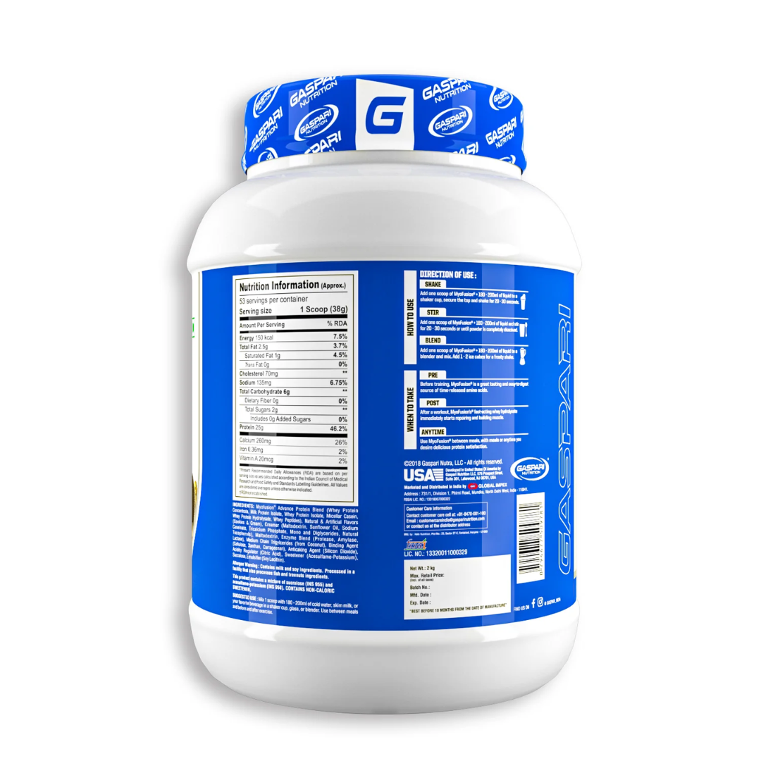 Gaspari MyoFusion Protein 4.4 lbs Milk Chocolate