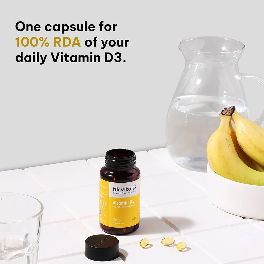 HK Vitals Vitamin D3 -60 capsules