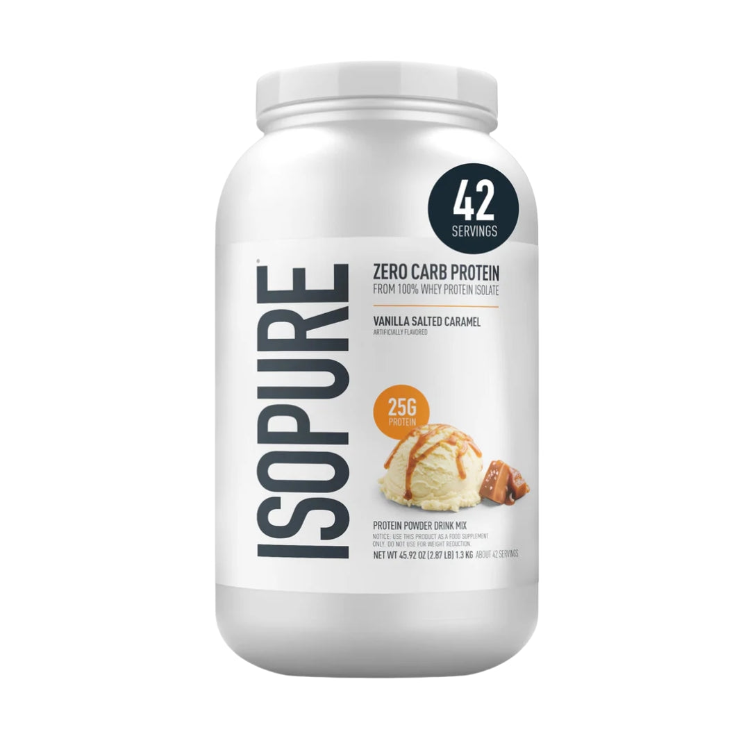 Isopure Zero Carb 3 lb vanilla Salted Caramel