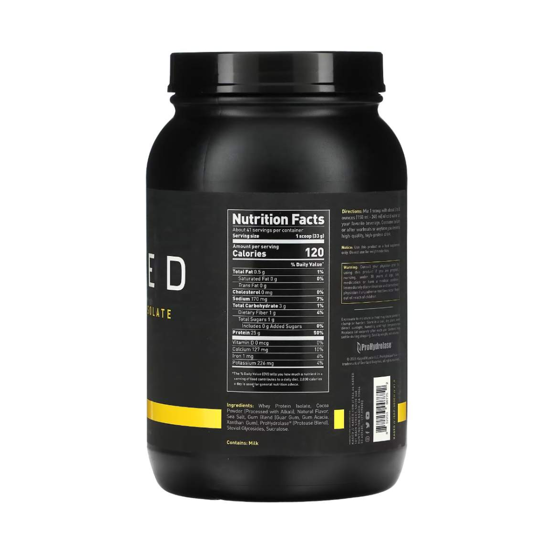 KAGED-WHEY PROTEIN ISOLATE-1.36 KG-CHOCOLATE