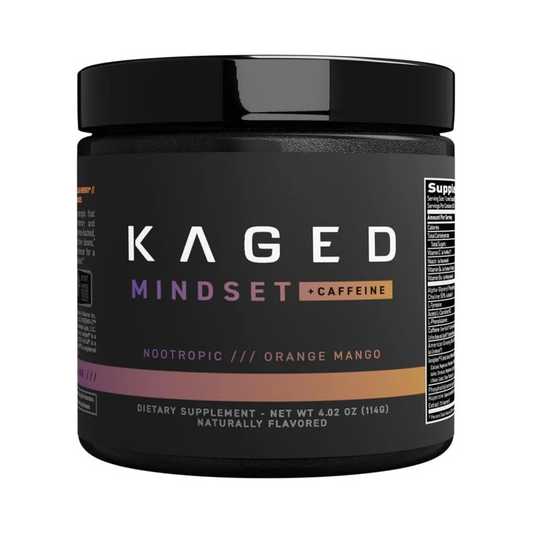 KAGED MINDSET + CAFFEINE -ORANGE MANGO -30 SERV