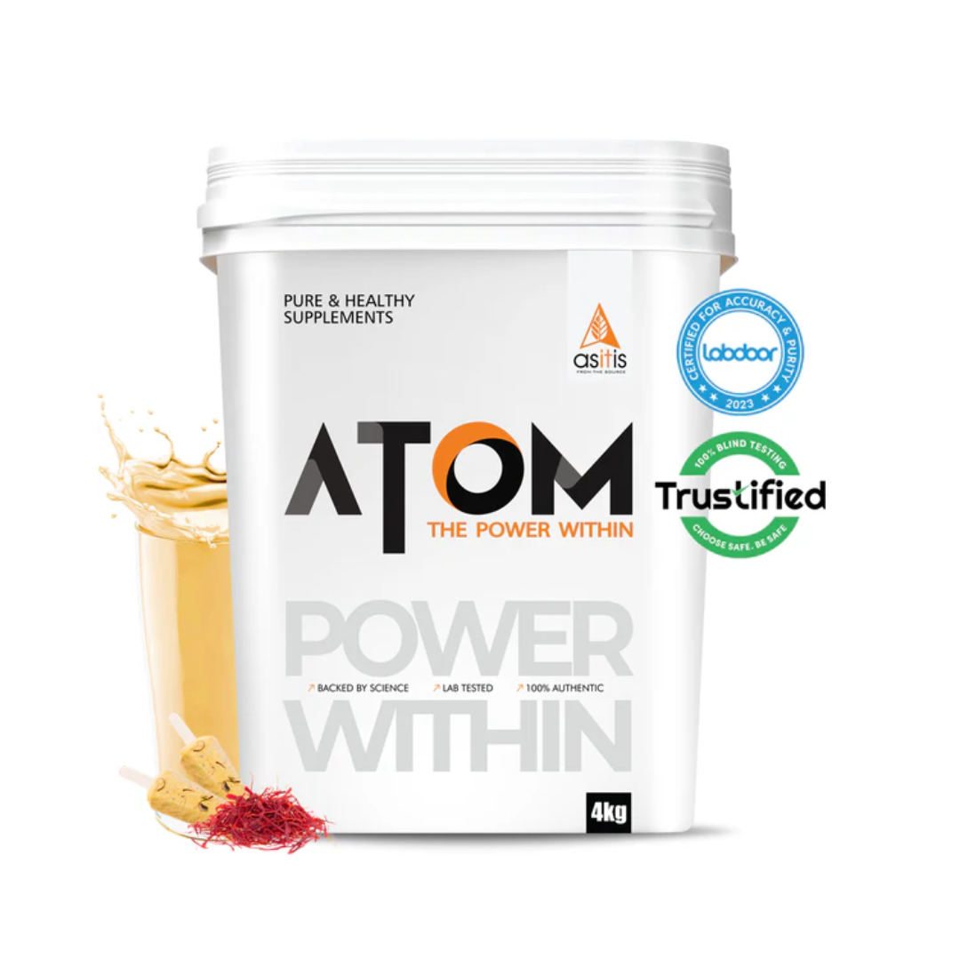 ASITIS ATOM WHEY 4KG KESAR KULFI