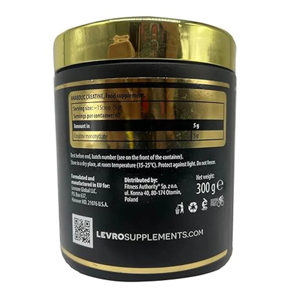 Kevin Levron BLACK LINE Anabolic Creatine 300gm-60 Servings