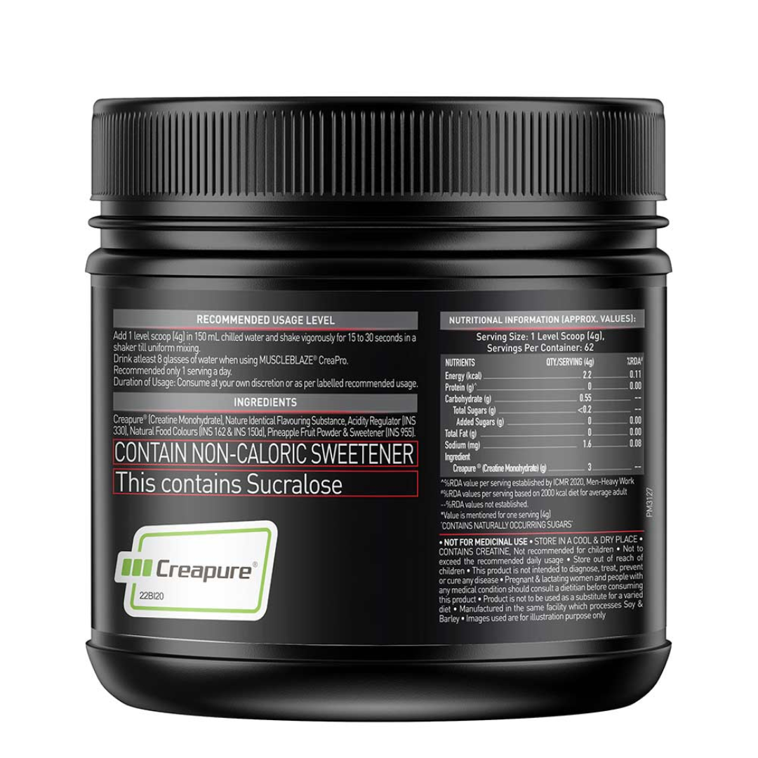 MuscleBlaze CreaPRO Creatine with Creapure 250 gm MELON TWIST