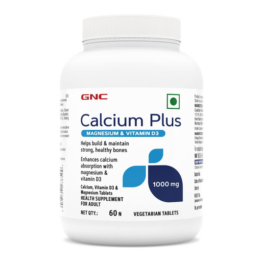 GNC Calcium Plus 1000 with Magnesium and Vitamin D3 60 Tablets