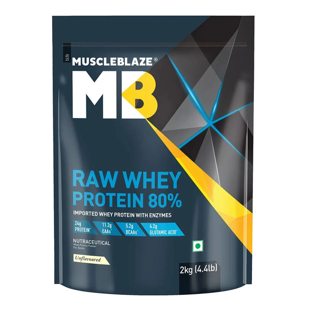 MUSCLEBLAZE RAW WHEY PROTEIN 4.4LB UNFLAVOURED