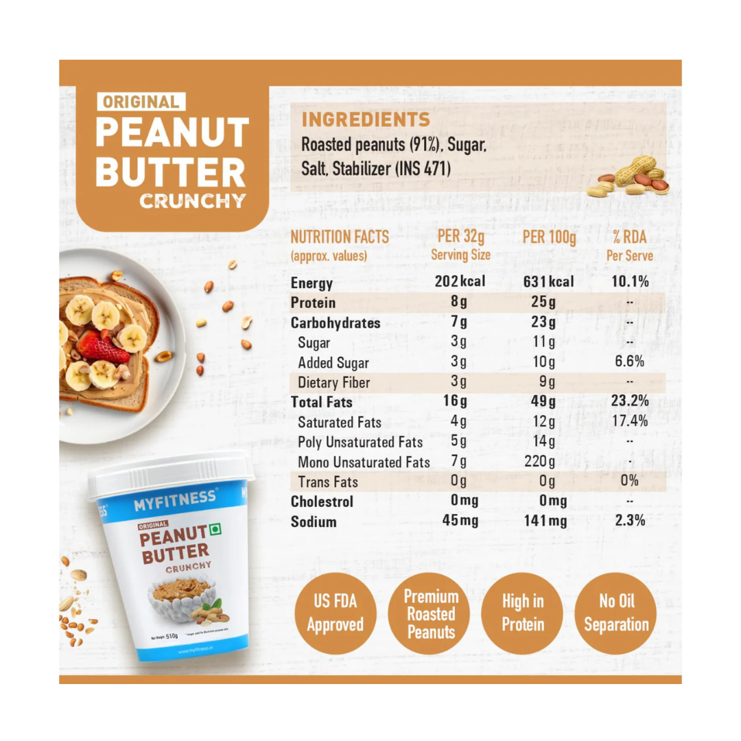 MYFITNESS ORIGINAL PEANUT BUTTER