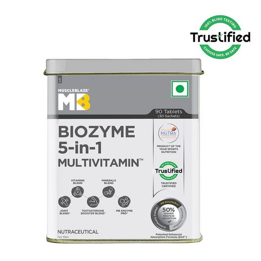 MuscleBlaze Biozyme Daily Multivitamin 90 Tablets Unflavoured