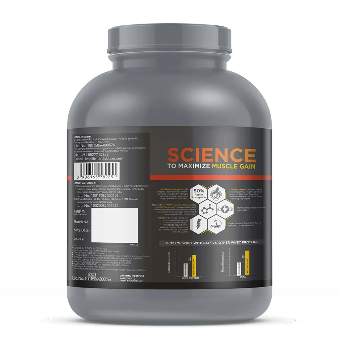 MuscleBlaze Biozyme Perfomance Whey PR 2 kg Chocolate Fudge