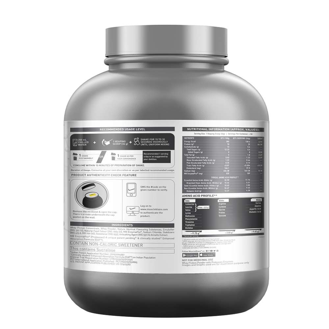 MuscleBlaze Biozyme Performance Whey 2 kg Magical Mango