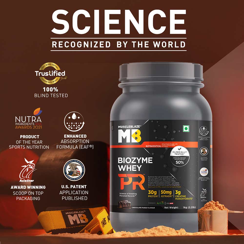 MUSCLEBLAZE BIOZYME WHEY PR 2.2 LB CHOCOLATE FUDGE