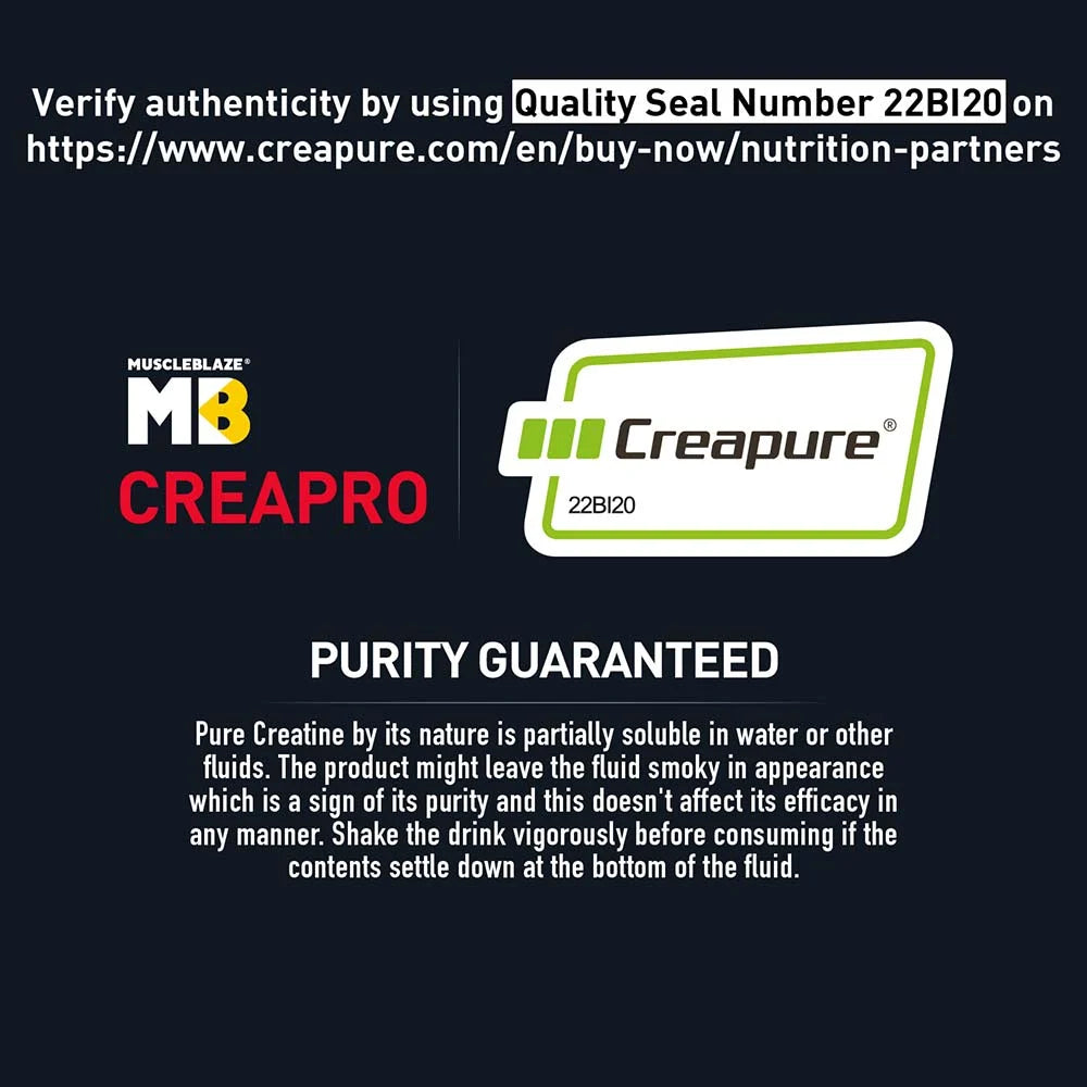 MuscleBlaze CreaPRO Creatine with Creapure 250 gm