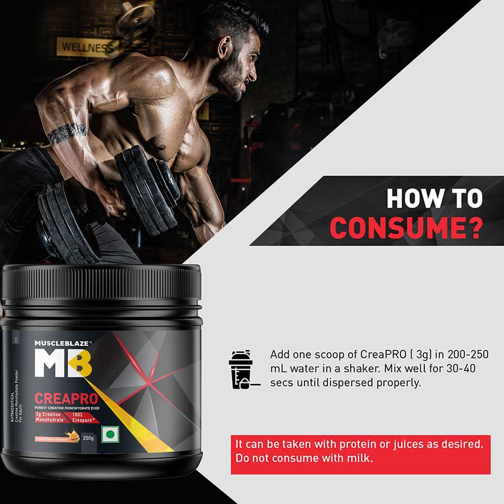 MuscleBlaze CreaPRO Creatine with Creapure 250 gm