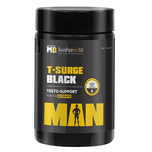 MuscleBlaze T-Surge Black 60 tablets Unflavoured