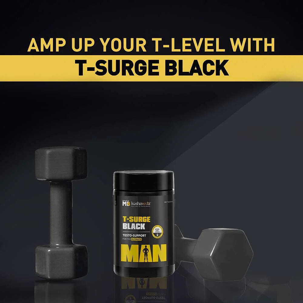 MuscleBlaze T-Surge Black 60 tablets Unflavoured