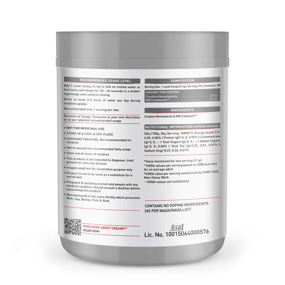 MUSCLEBLAZE CREATINE CREAMP 100 GM