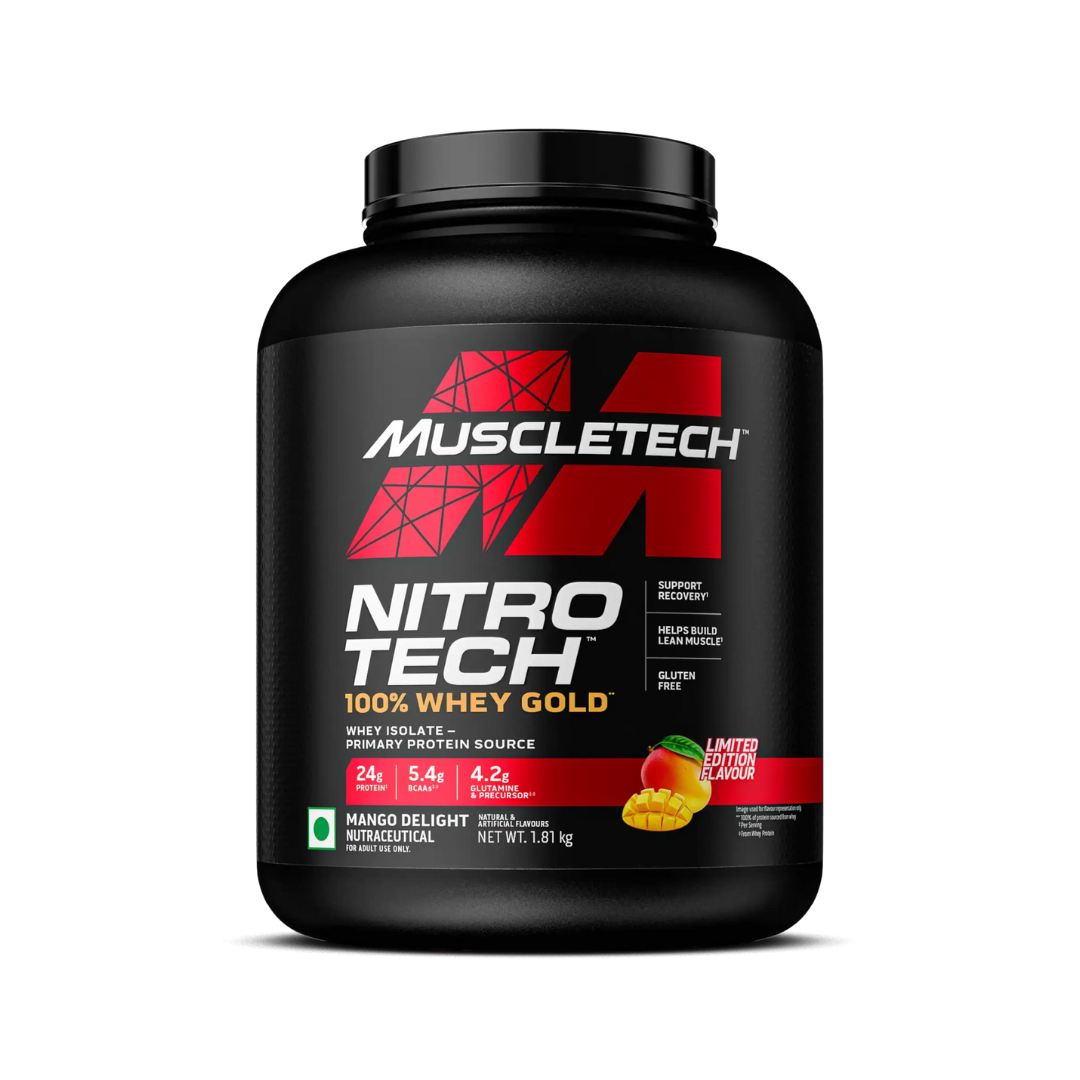 MuscleTech Nitrotech Whey gold 4 lb MANGO DELIGHT