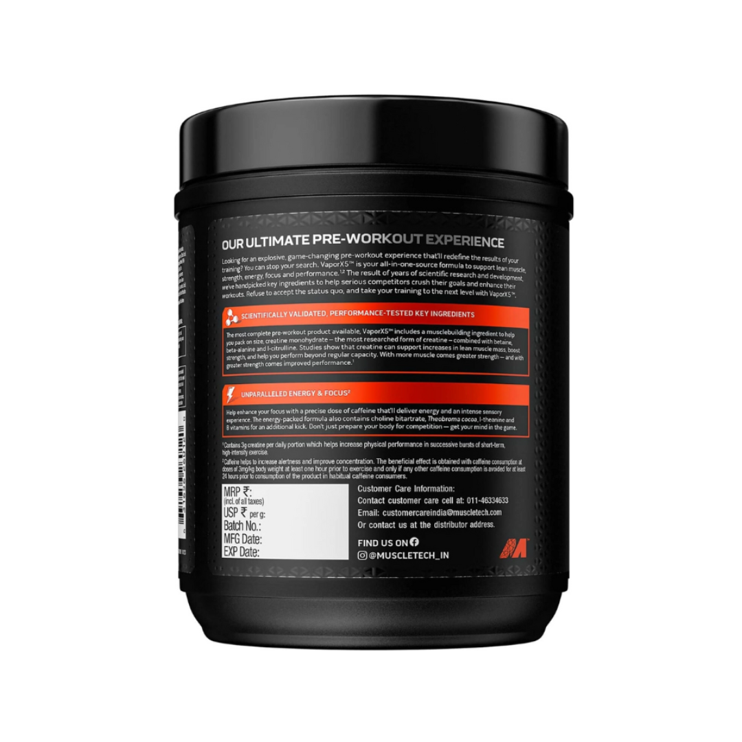 MuscleTech Vapor X5 Next Gen Pre-Workout 30 Servings