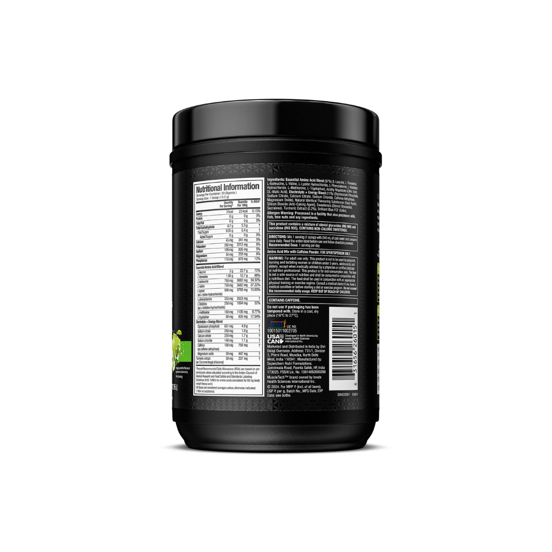 MuscleTech EAA+Energy Sour Apple-396 Gm