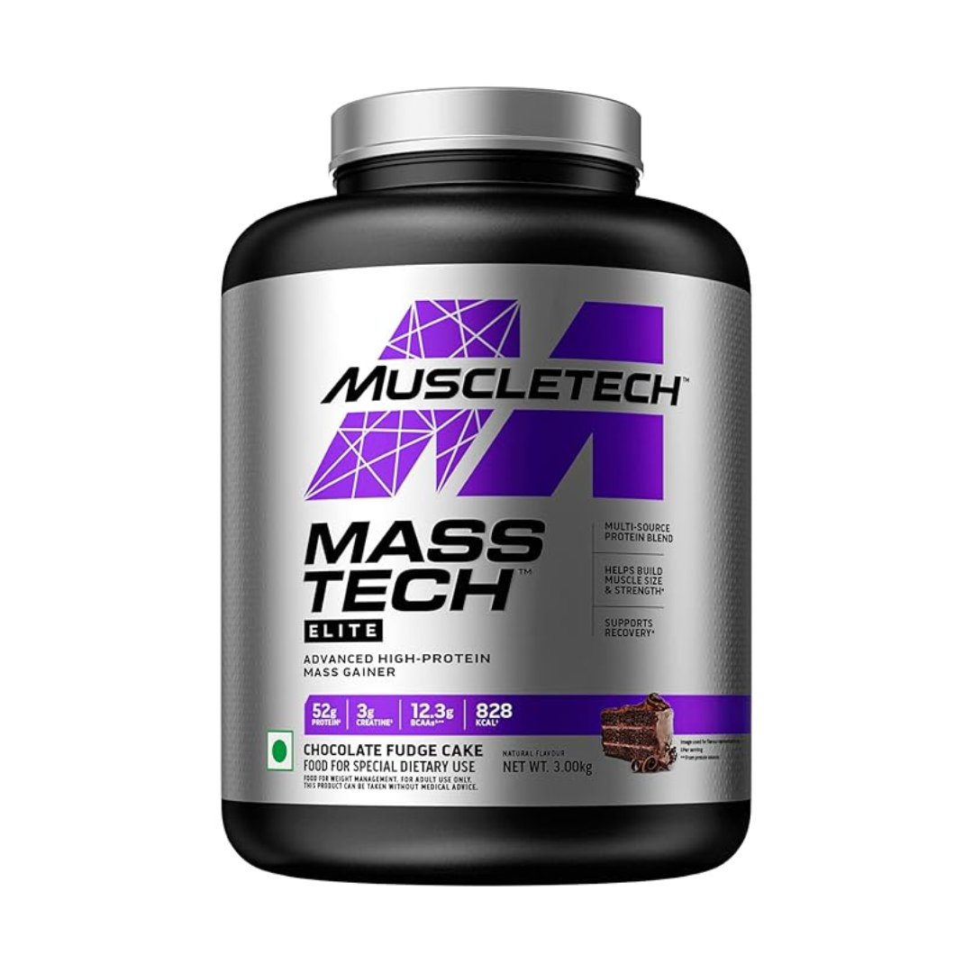 Muscletech Mass tech Elite 3 Kg- Chocolate Fudge Cake