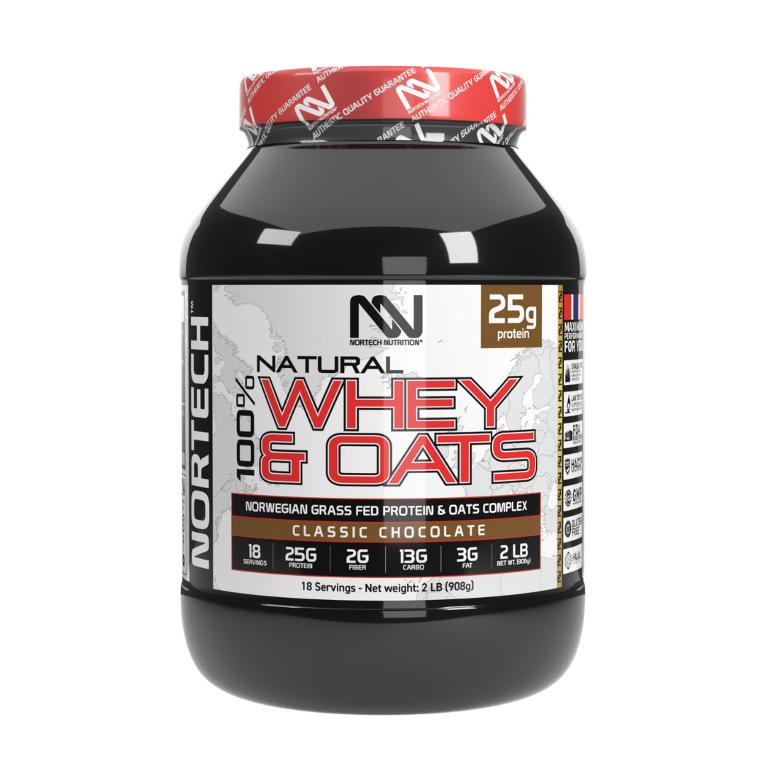 NORTECH NUTRITION WHEY and OATS 900 GM - CLASSIC CHOCOLATE