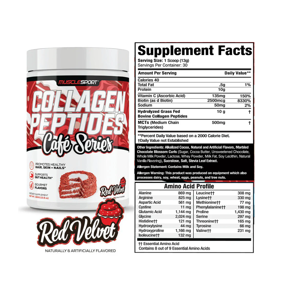 Muscle Sport Collagen 30 serrvings- Red Velvet