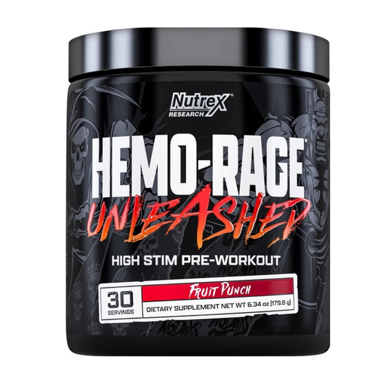 Nutrex HEMORAGE Ultimate High Stim PreWorkout FRUIT PUNCH Protein Nation