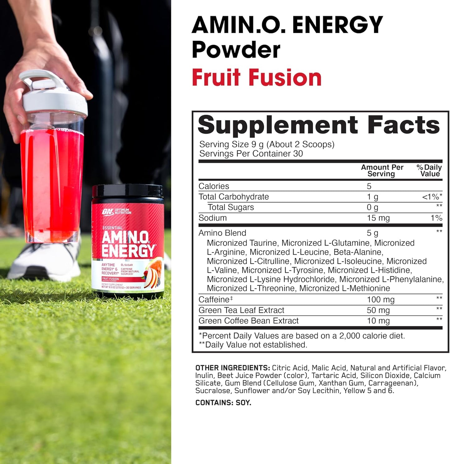 ON Optimum Nutrition Essential Amino Energy 30 Serving Fruit Fusion