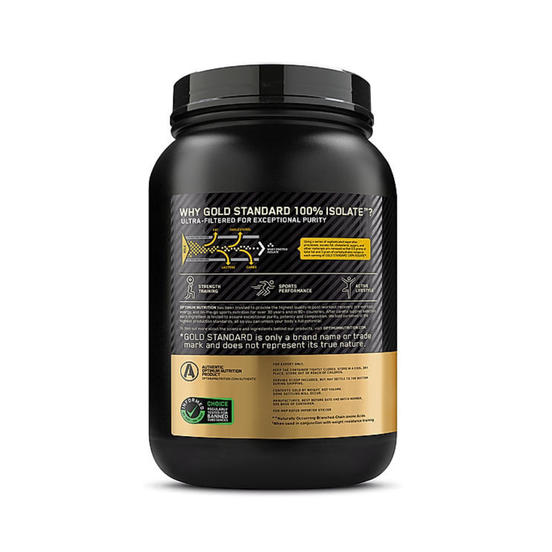 ON Optimum Nutrition Gold Standard Isolate 1.6 lb Chocolate Bliss