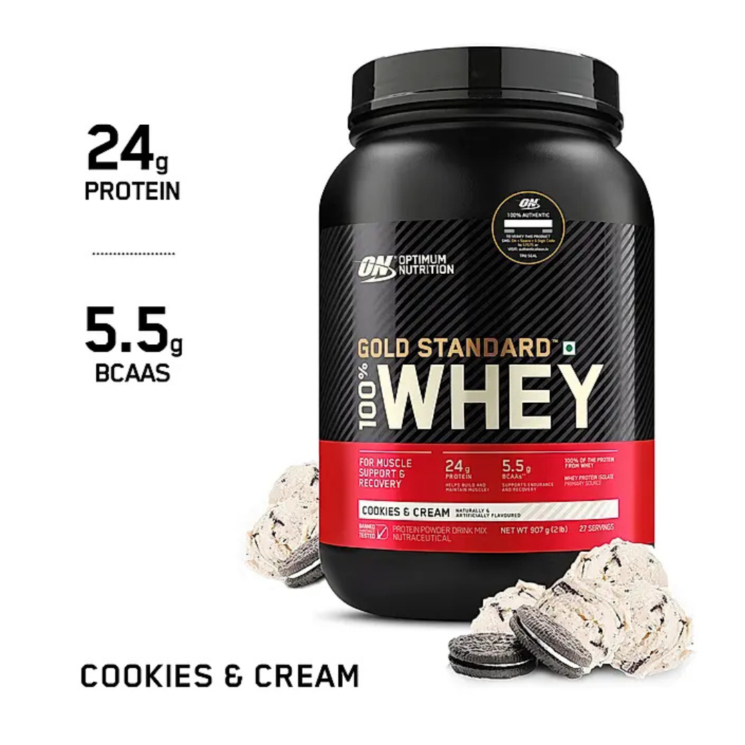 ON Optimum Nutrition Gold Standard Whey Protein 2 lb Cookies & Cream (USA)