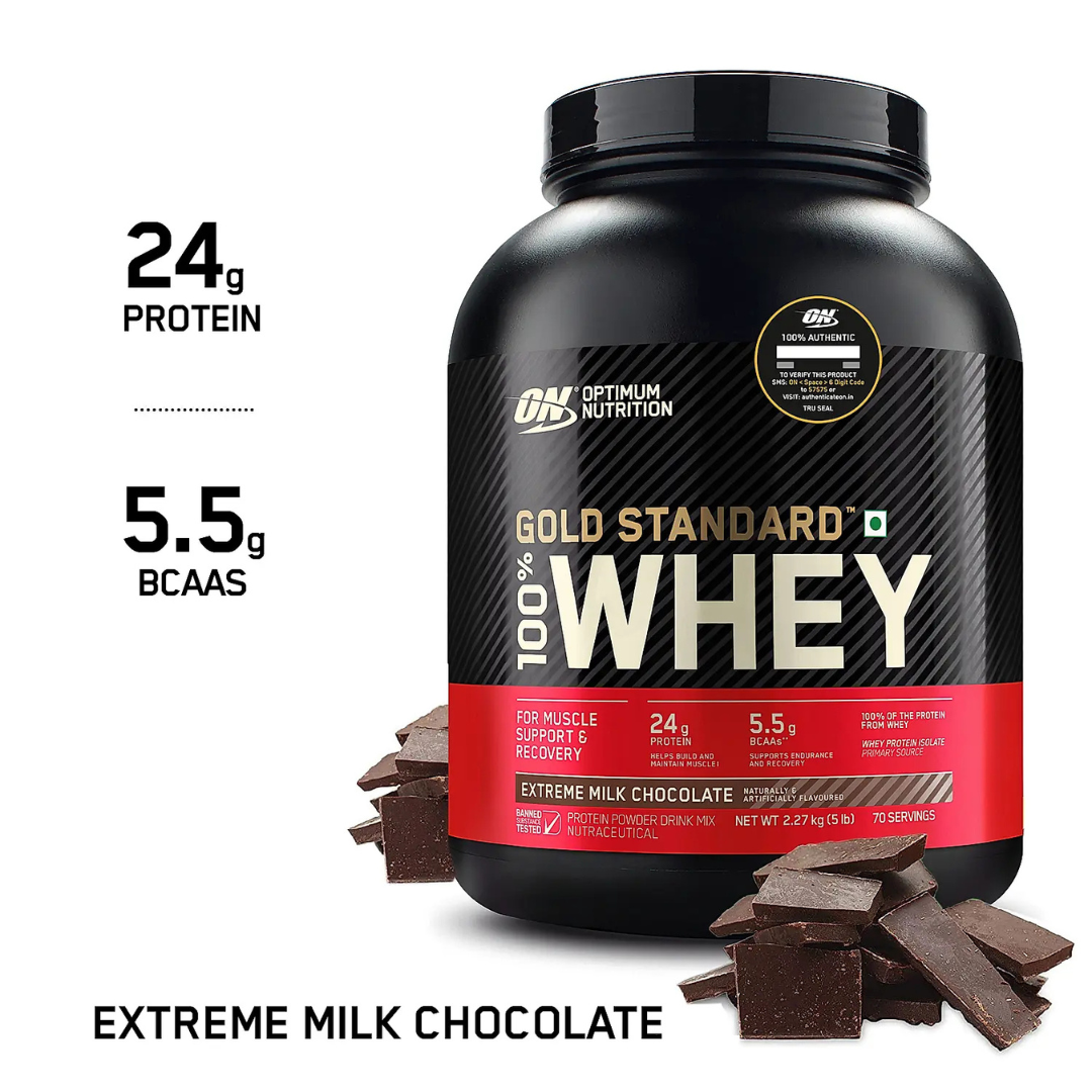 ON Optimum Nutrition Gold Standard Whey Protein 5 lb Extreme Milk Chocolate