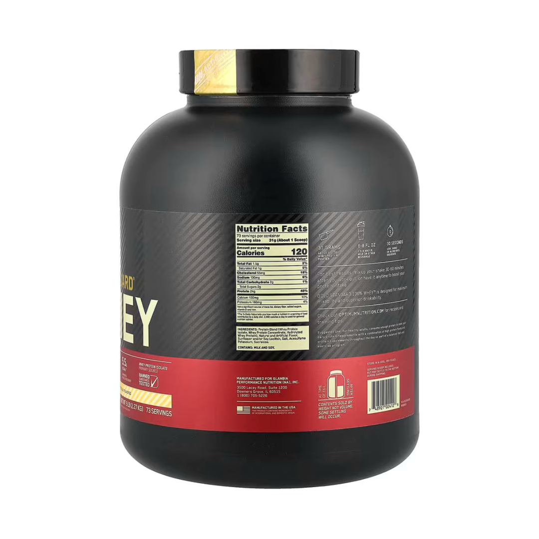 ON Optimum Nutrition Gold Standard Whey Protein 5 lb French Vanilla Cream