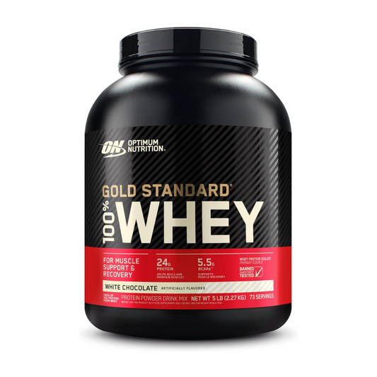 ON Optimum Nutrition Gold Standard Whey Protein 5 lb white Chocolate (USA)