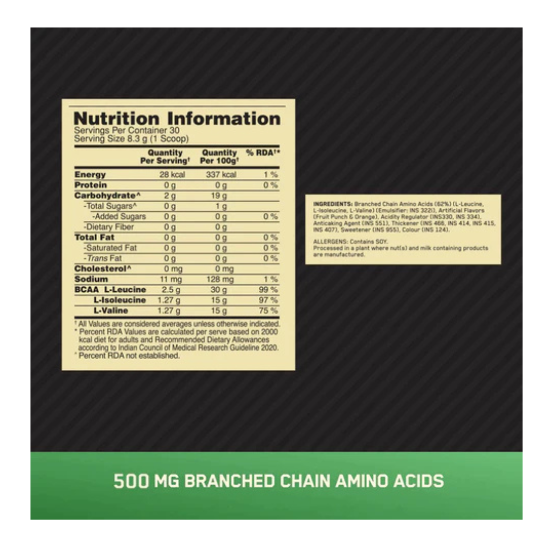 ON Optimum Nutrition Instantized BCAA 5000 30 Serving Fruit Punch