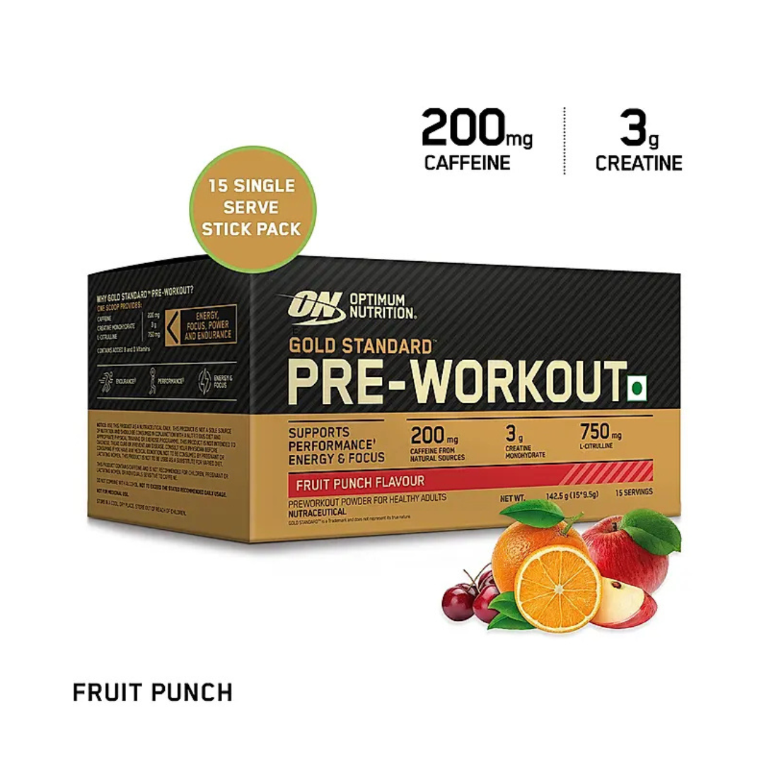 ON Optimum Nutrition PRE WORKOUT-FRUIT PUNCH-15 PACK