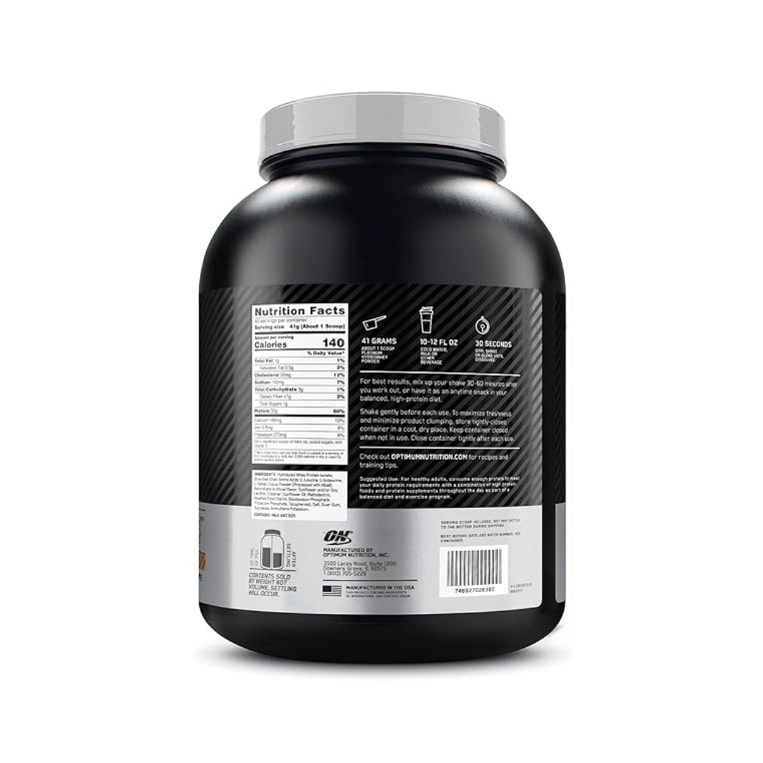 ON Optimum Nutrition Platinum Hydro Whey 3.5 LBS Turbo Chocolate