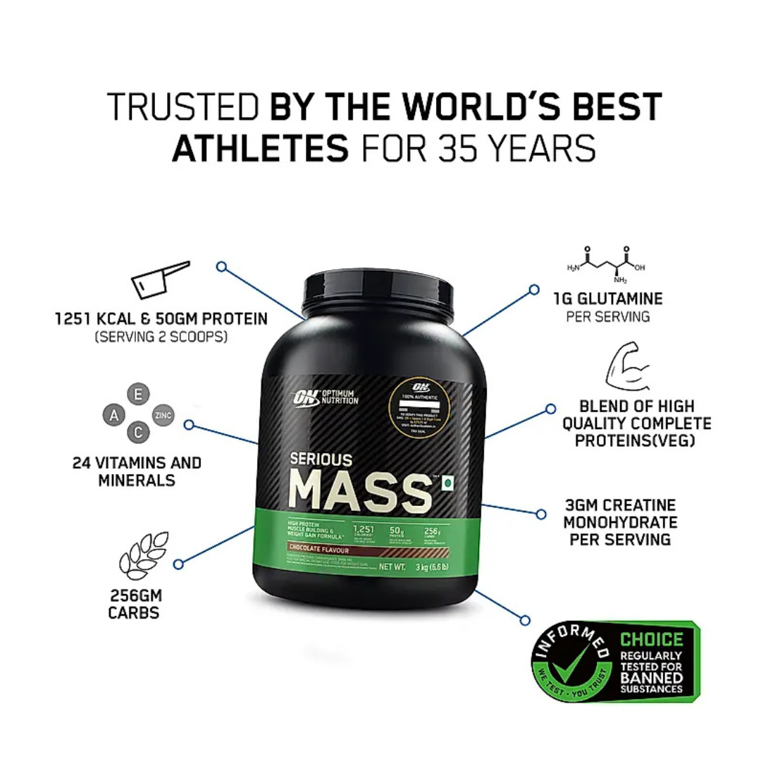 ON Optimum Nutrition Serious Mass 5 kg Vanilla