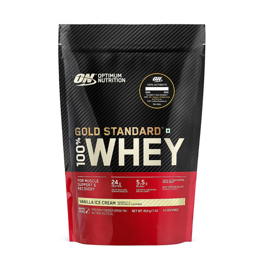 ON Optimum Nutrition Gold Standard Whey Protein 1 lb Vanilla Ice Cream