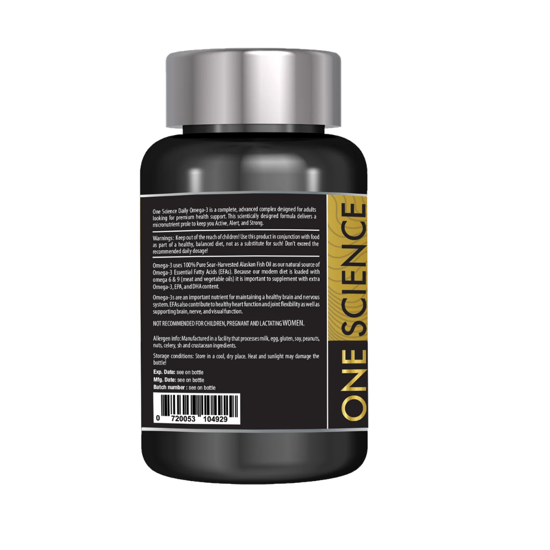 One Science Essential Series Omega 3 60 Softgels Unflavoured