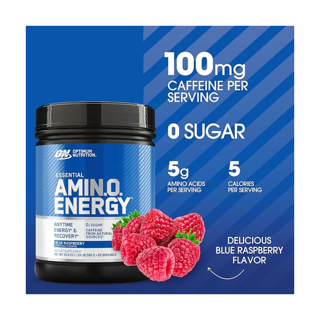 Optimum Nutrition Essential Amino Energy 65 Serving Blue Rasberry