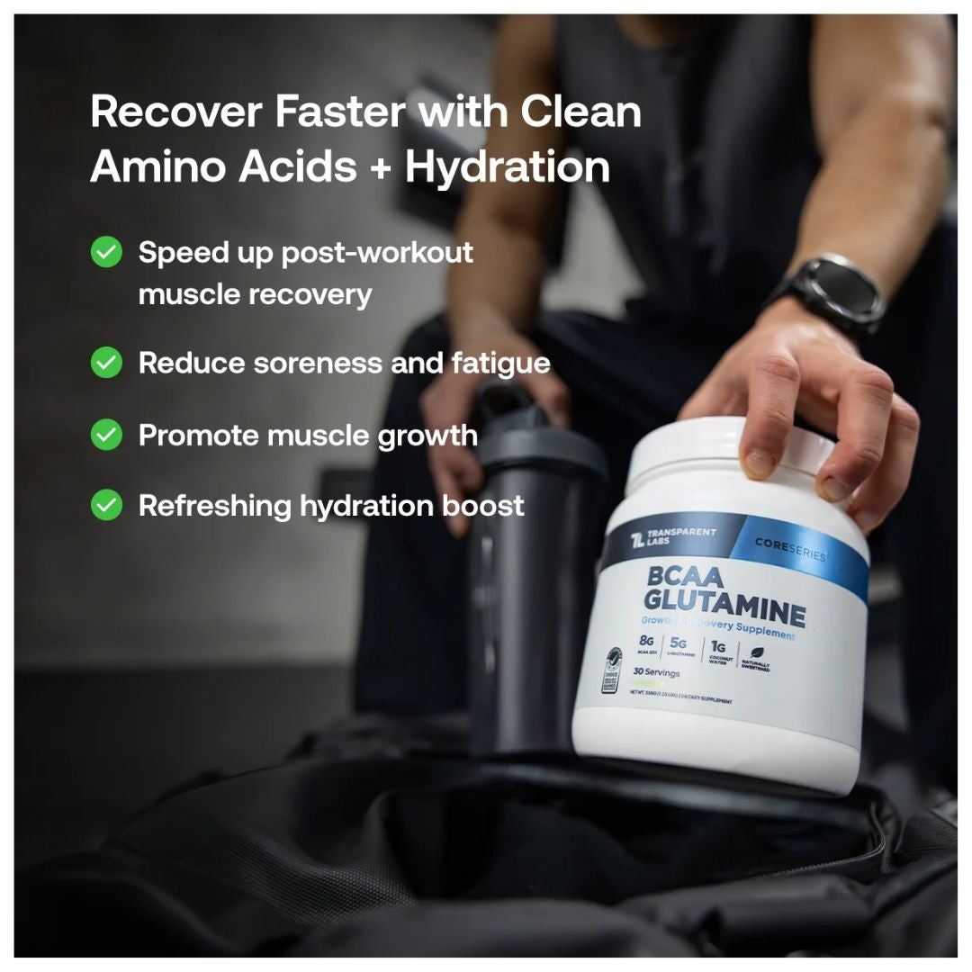 Transparent Labs BCAA Glutamine – Strawberry Lemonade