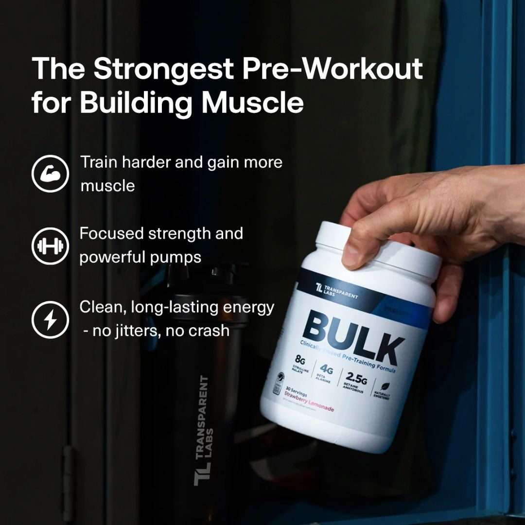 Transparent Labs BULK Pre-Workout – Tropical Punch