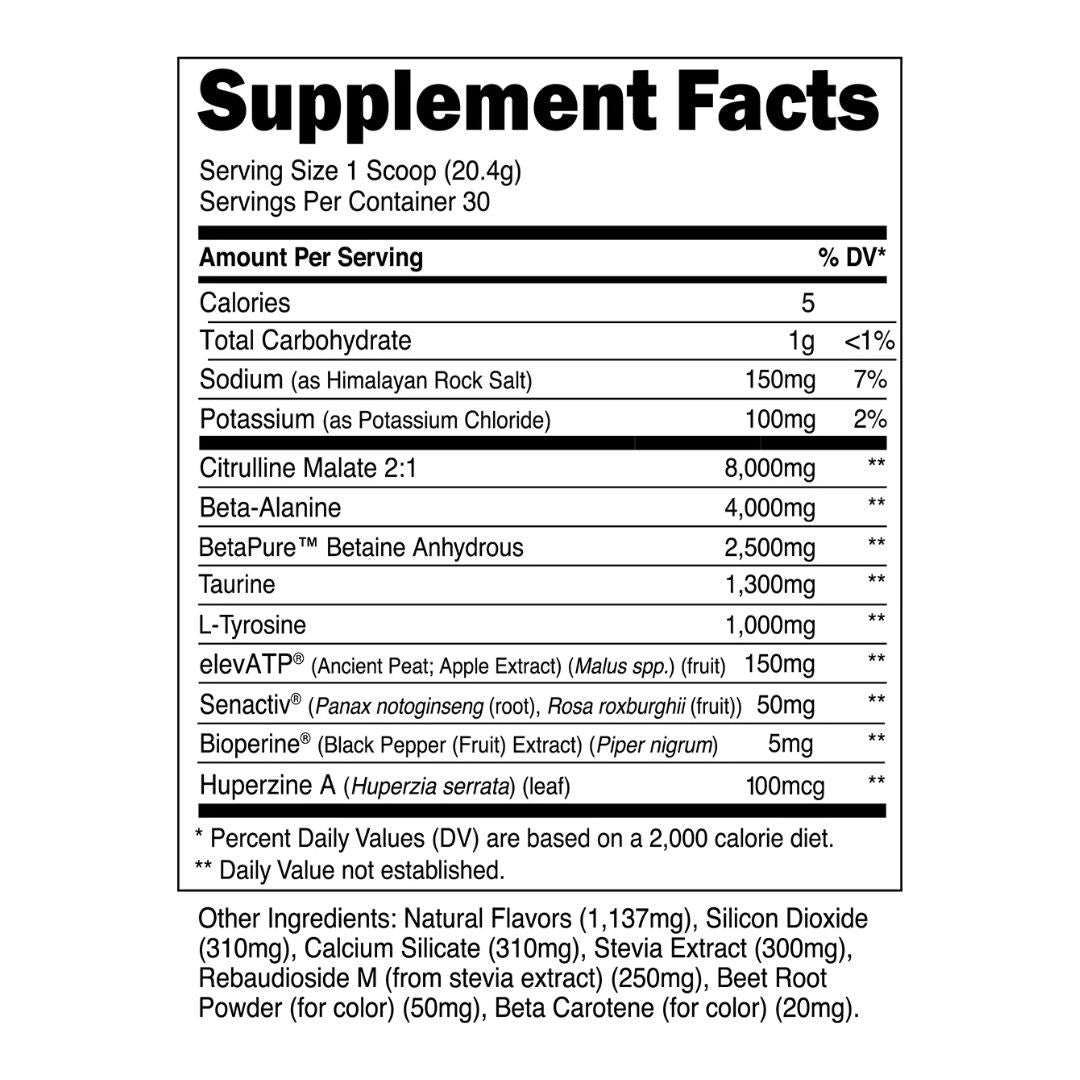 Transparent Labs Stim-Free Pre-Workout – Tropical Punch