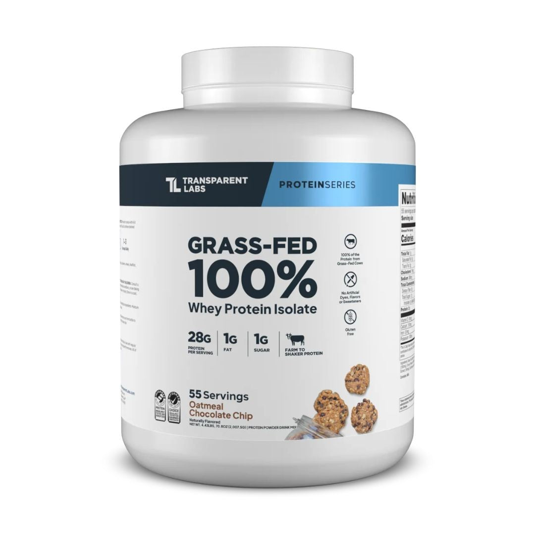 Transparent Labs Whey Protein Isolate – Oatmeal Chocolate Chip