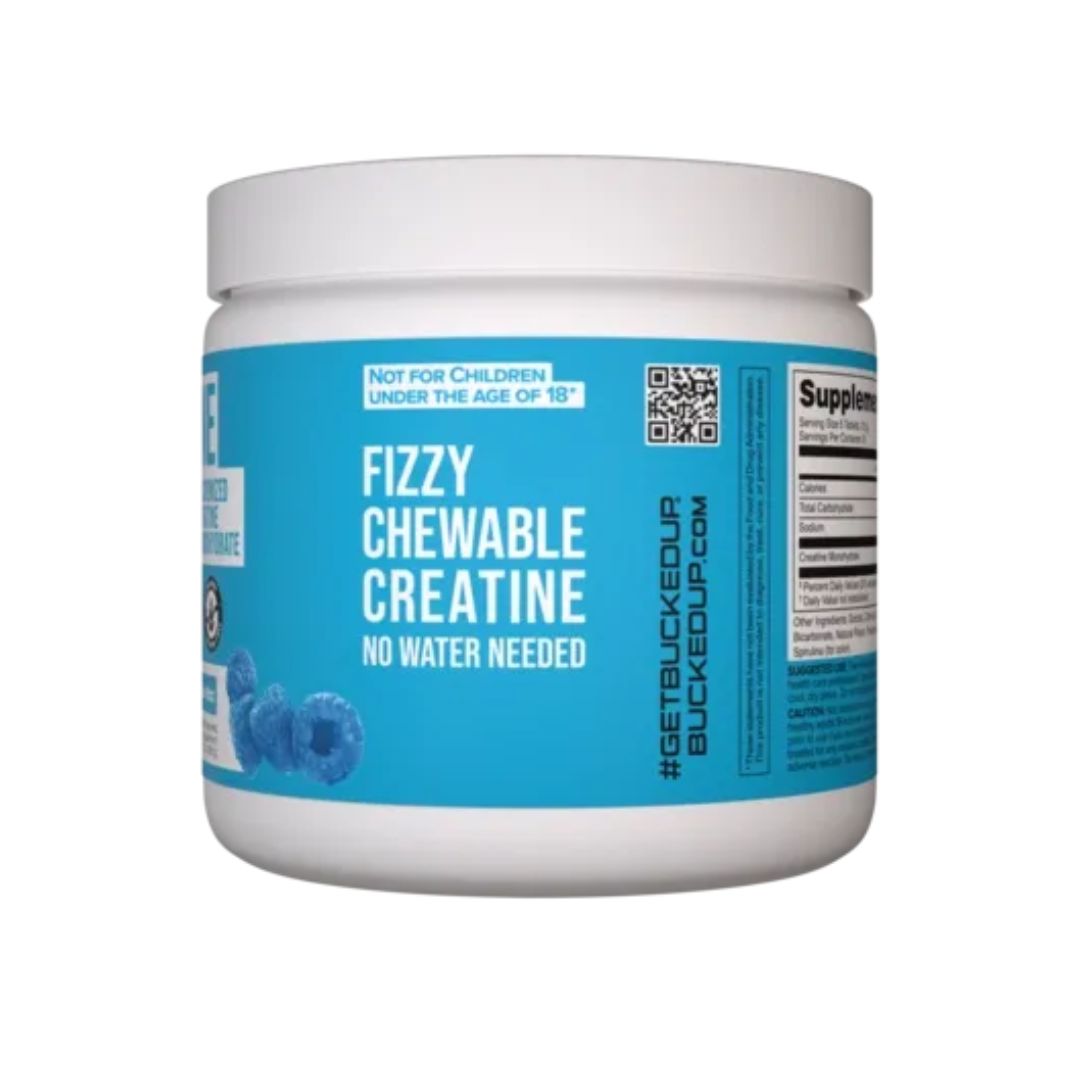 BUCKED UP CREATINE CANDY 120TAB - BLUE RAZ