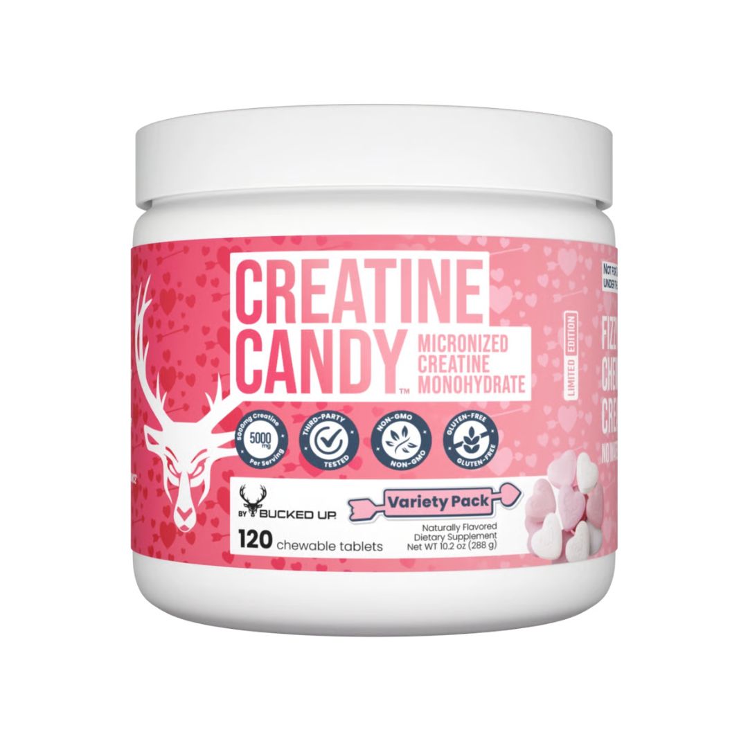BUCKED UP CREATINE CANDY 120TAB - CHERRY