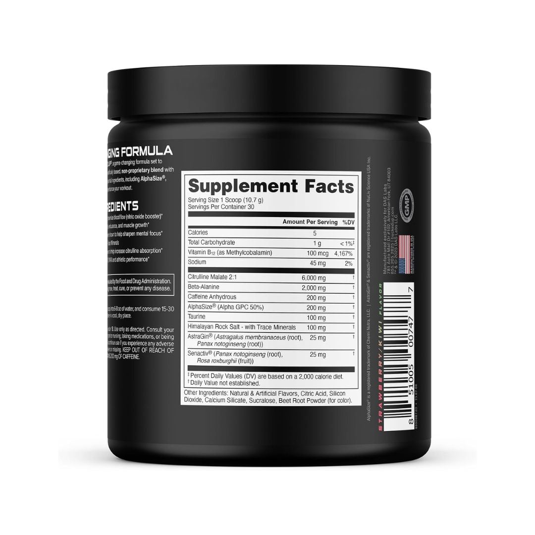 BUCKED UP PRE- STRAWBERRY KIWI-290 GM