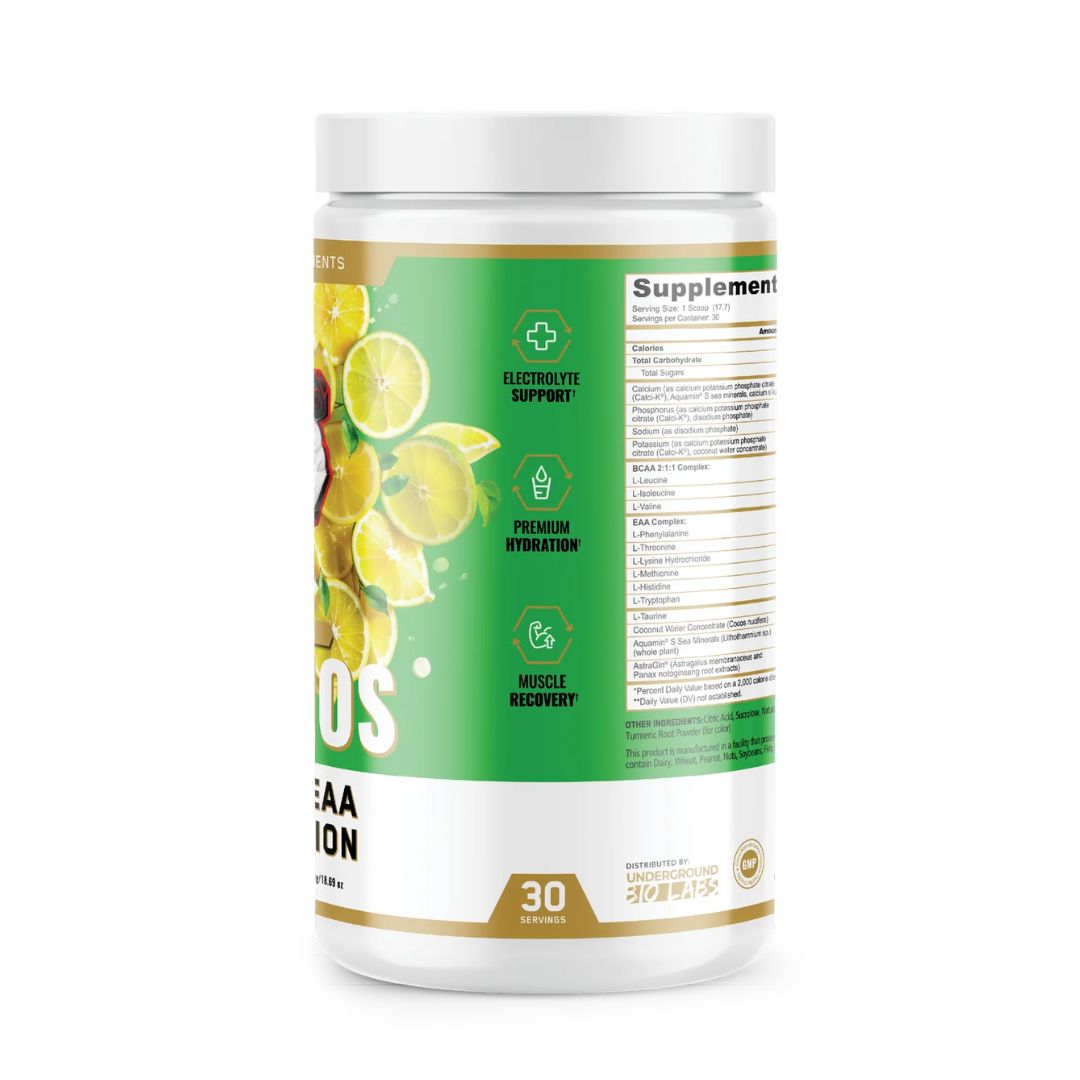 Panda Supplements Aminos Eaa+Bcaa - LEMON LIME CRUSHER 30 Servings