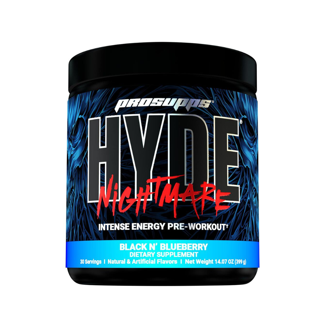 PRO SUPPS HYDE NIGHTMARE PRE WORKOUT-30 SERVINGS BLACK N BLUEBERRY