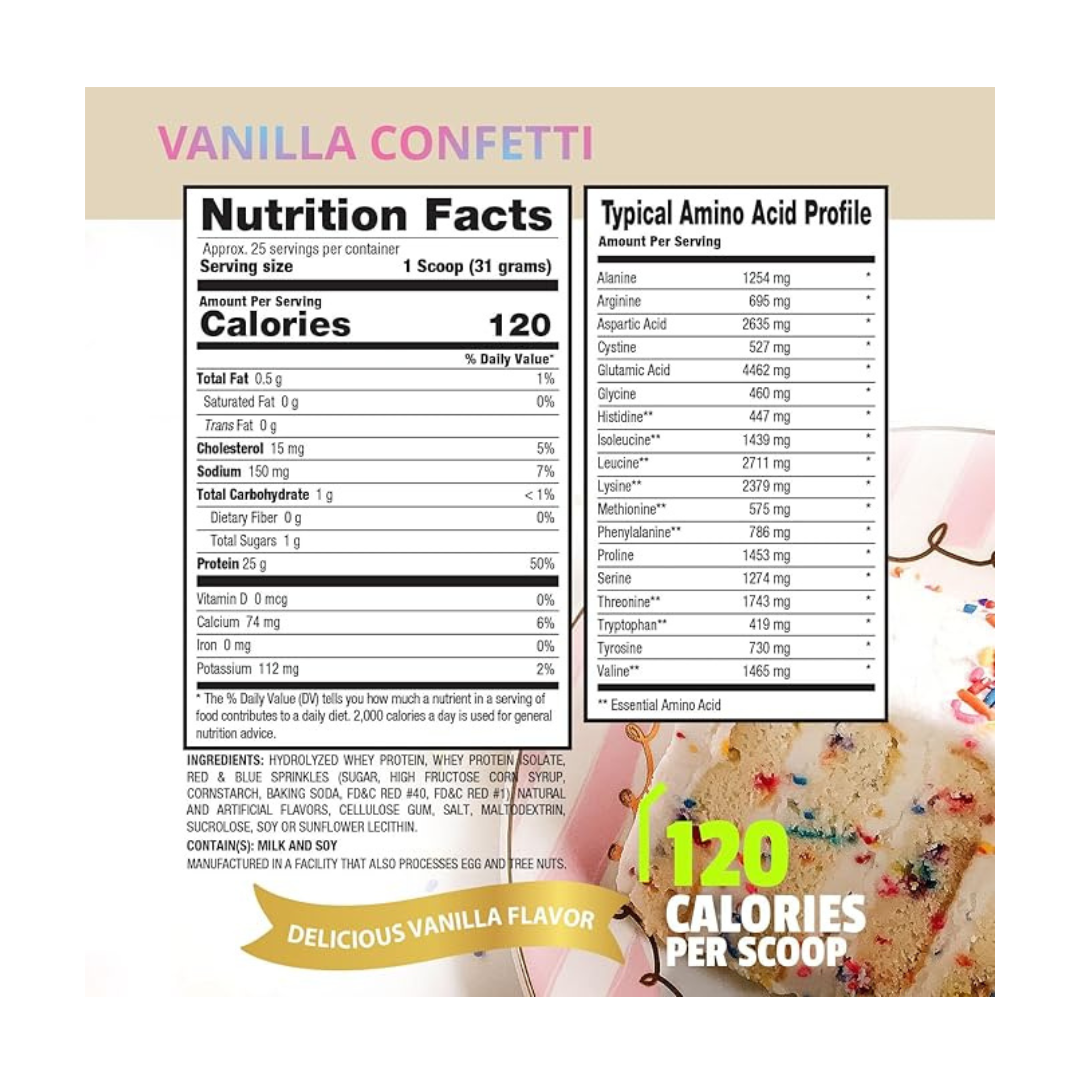 PR SCIENCE ISOLATE VANILLA CONFETTI-800gm